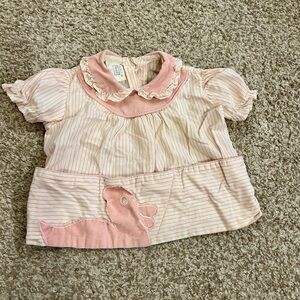 Vintage 50s Wanderalls Baby Dress with Duck Appliqué